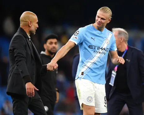 Erling Haaland Joins Elite Champions League 50-Goal Group, Hailed by Pep as CR7 and Lionel Messi's Fellow Monster