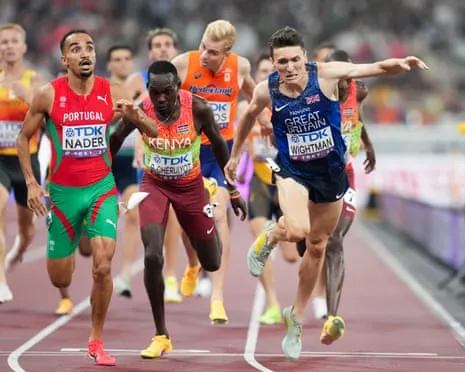 Britain's Jake Wightman Just Loses Out on Gold as Portuguese Isaac Nader Takes Surprise 1500m Victory