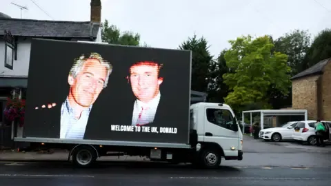 Four Detentions Made After Trump and Jeffrey Epstein Pictures Displayed on Royal Castle